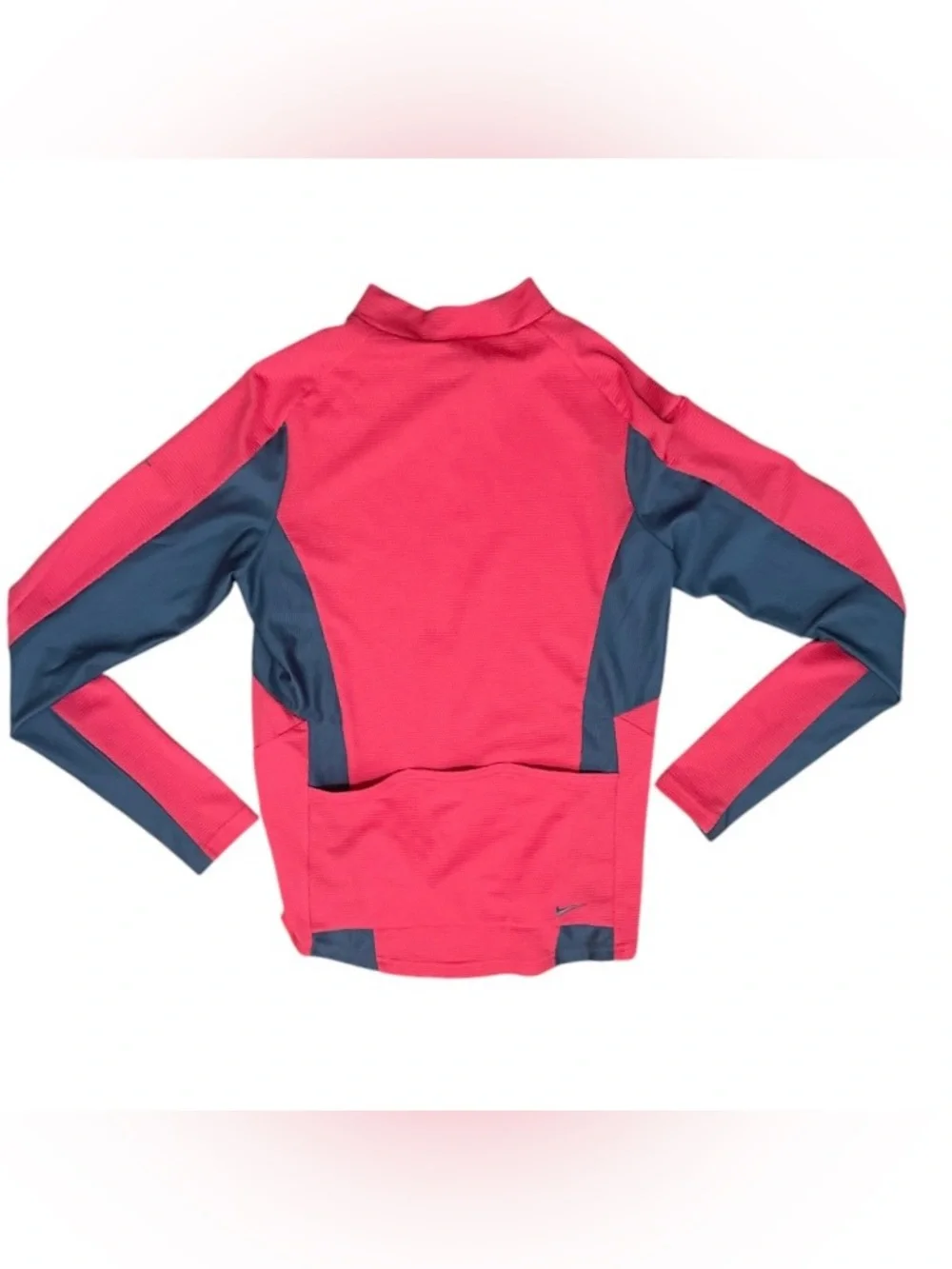 Nike Sphere Dry Women’s Cycling Jersey Sz S Coral Gray Full Zip Long Sleeve NWOT